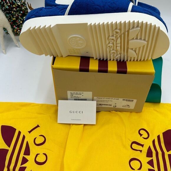 Men’s Gucci X Adidas, slide sandals size 9, made in Italy - Picture 5 of 9